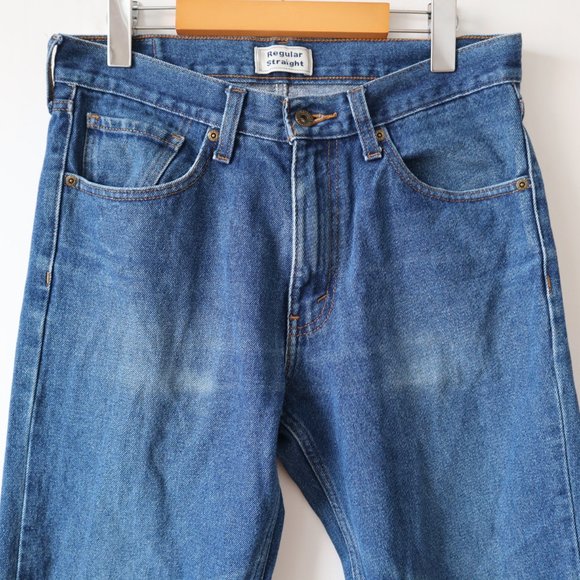 Levi's Signature Regular Straight Medium Wash Blue Jeans - Picture 4 of 11